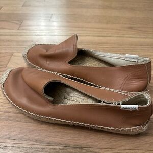 Soludos platform leather espadrille